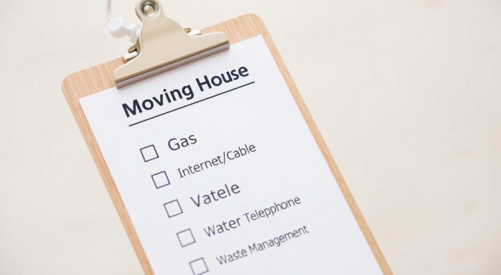 utility providers checklist