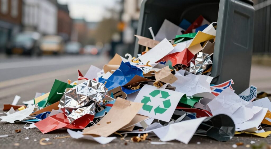 wrapping paper waste